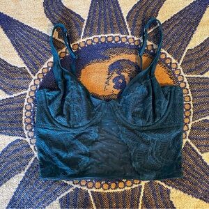 Gilly Hicks Teal Full Coverage Bra with Adjustable Straps